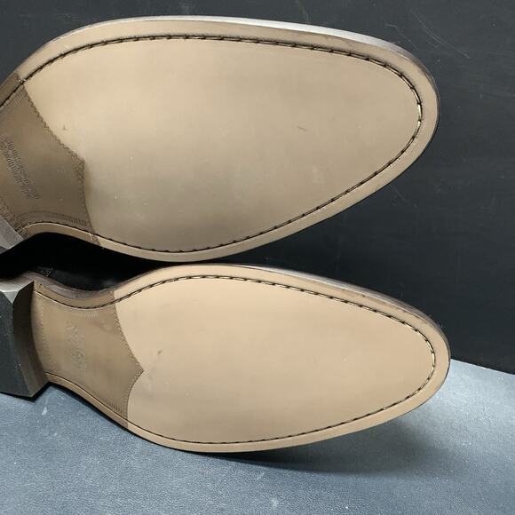 Johnson & Murphy Black Leather Dress Shoes Mens 11.5, 59-2469 Stockton Plain Toe main image 10